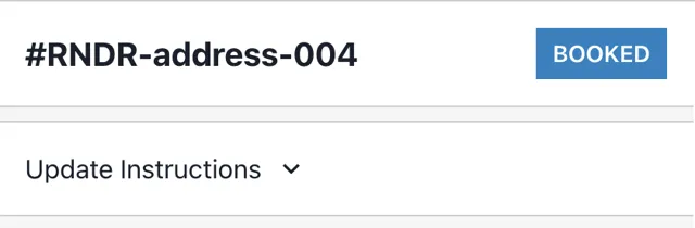 Update Instructions option on the tracking page